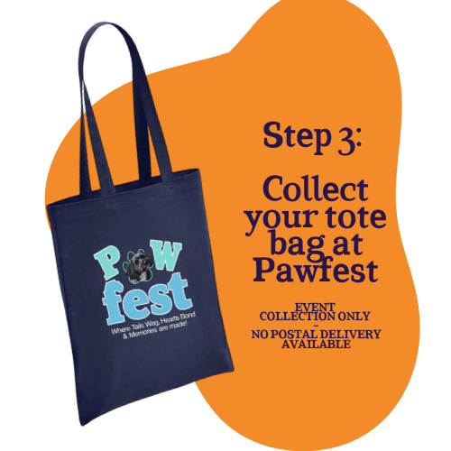Personalised Pawfest Pup Tote Bag