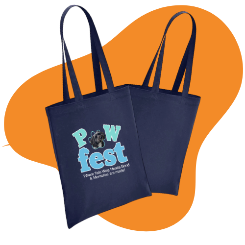 Personalised Pawfest Pup Tote Bag