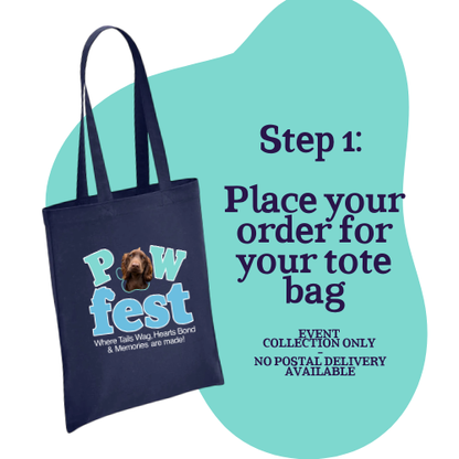 Personalised Pawfest Pup Tote Bag